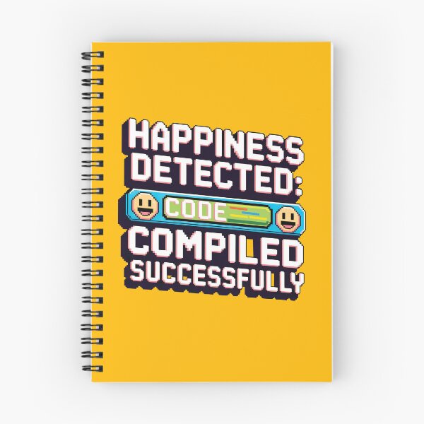 Item preview, Geek humor, Happiness detected: code compiled successfully designed and sold by Dizartico.