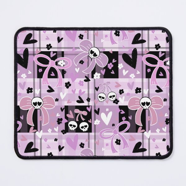 Item preview, Goth Gingham Pink designed and sold by WYFolkMama.