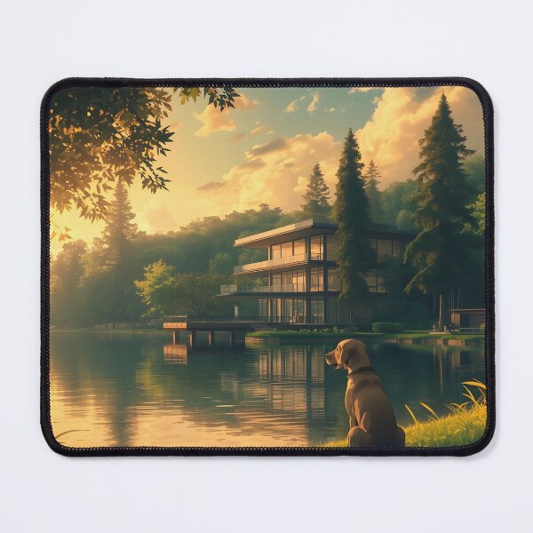 Item preview, Labrador sitting by the Lake designed and sold by Aesthetic Visuals.