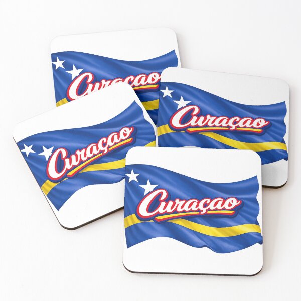 Item preview, Curaçao Flag Design – Curaçao Pride Script Typography designed and sold by GarnerSupplyCo.