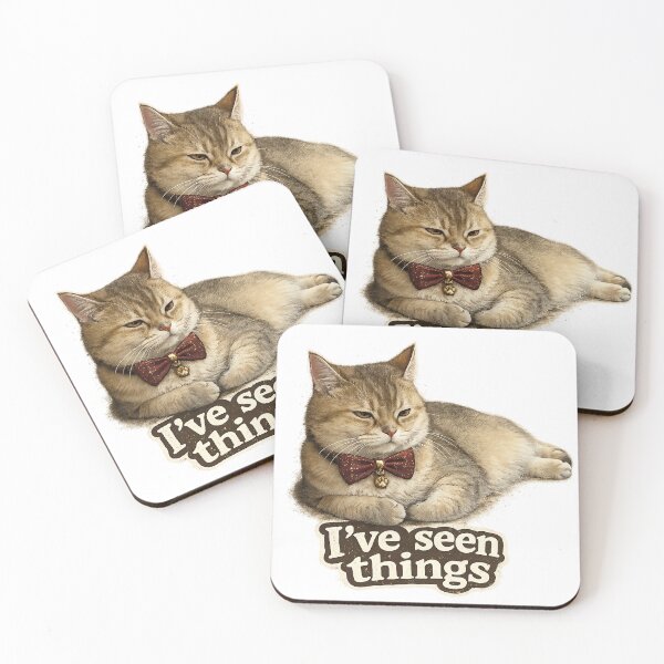 Item preview, I’ve Seen Things – Relatable Cat Humor designed and sold by StrayaDesign.