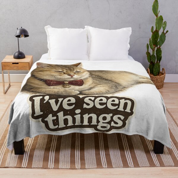 Item preview, I’ve Seen Things – Relatable Cat Humor designed and sold by StrayaDesign.