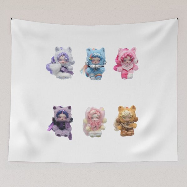 Item preview, SKULLPANDA × My Little Pony Series Plush Doll Pendant - Popmart designed and sold by penny555.