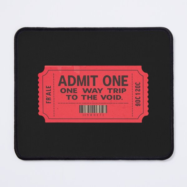 Item preview, Admit One to the Void | Vintage Red Ticket Nihilism designed and sold by VENOHA.
