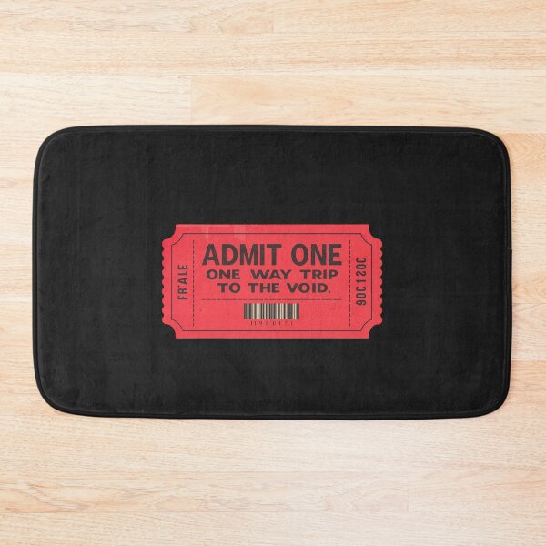 Item preview, Admit One to the Void | Vintage Red Ticket Nihilism designed and sold by VENOHA.
