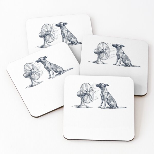 Item preview, Vintage Belgian Malinois With Fan Dog Mom Dad designed and sold by DoodleTortle.