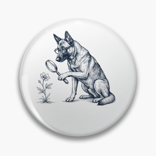 Item preview, Vintage Belgian Malinois Botanist Flower Dog Mom Dad designed and sold by DoodleTortle.
