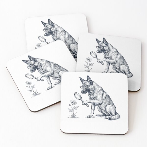 Item preview, Vintage Belgian Malinois Botanist Flower Dog Mom Dad designed and sold by DoodleTortle.