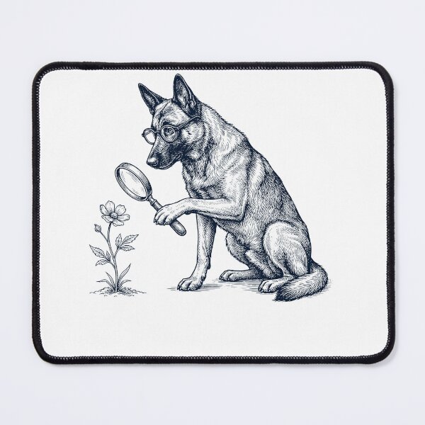 Item preview, Vintage Belgian Malinois Botanist Flower Dog Mom Dad designed and sold by DoodleTortle.