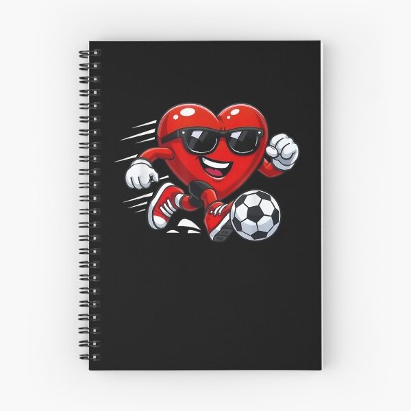 Item preview, Valentines Day Heart Playing Soccer Boys Men Kids  designed and sold by MatherFisher.