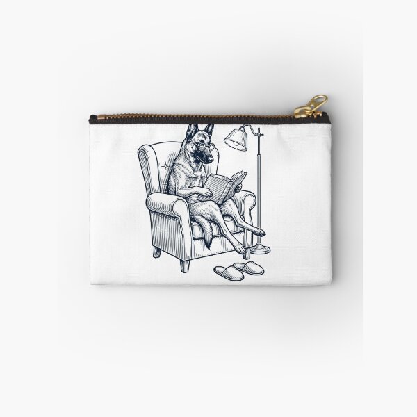 Item preview, Vintage Belgian Malinois Read Book Dog Mom Dad designed and sold by DoodleTortle.