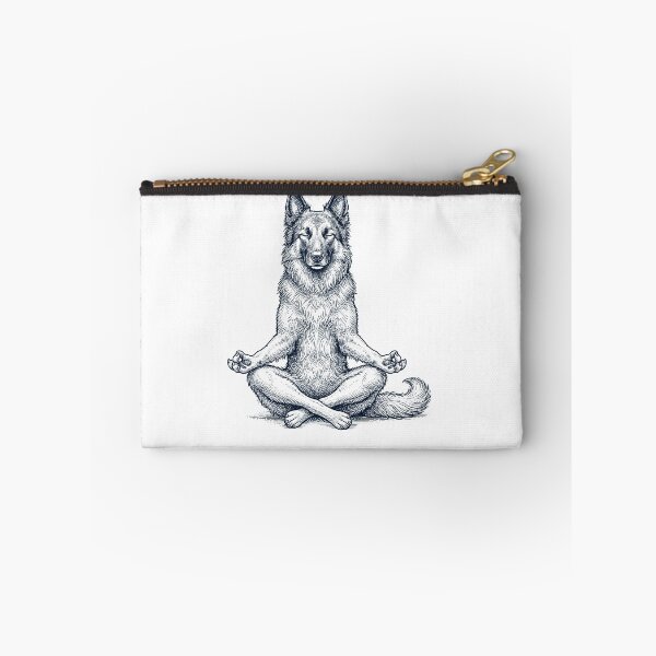 Item preview, Vintage Belgian Shepherd Yoga Lotus Meditation Dog Lover designed and sold by DoodleTortle.
