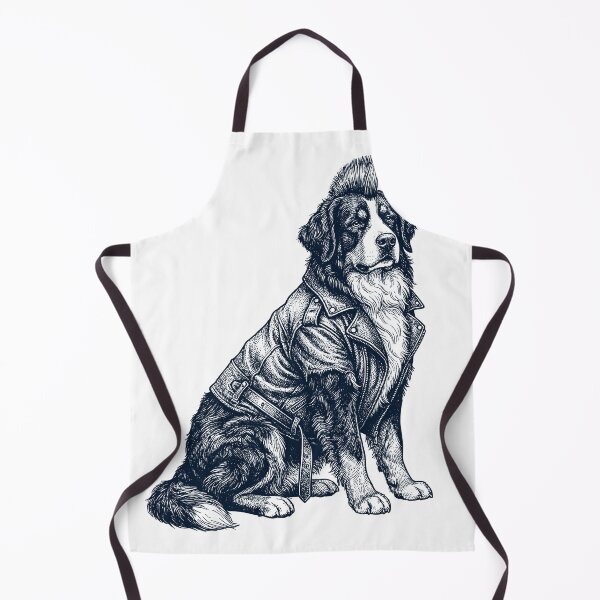 Item preview, Vintage Bernese Mountain Dog Punk Mowhawk Dog Mom Dad designed and sold by DoodleTortle.