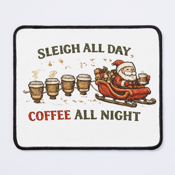 Item preview, sleigh all day coffee all night designed and sold by LuloCreative.