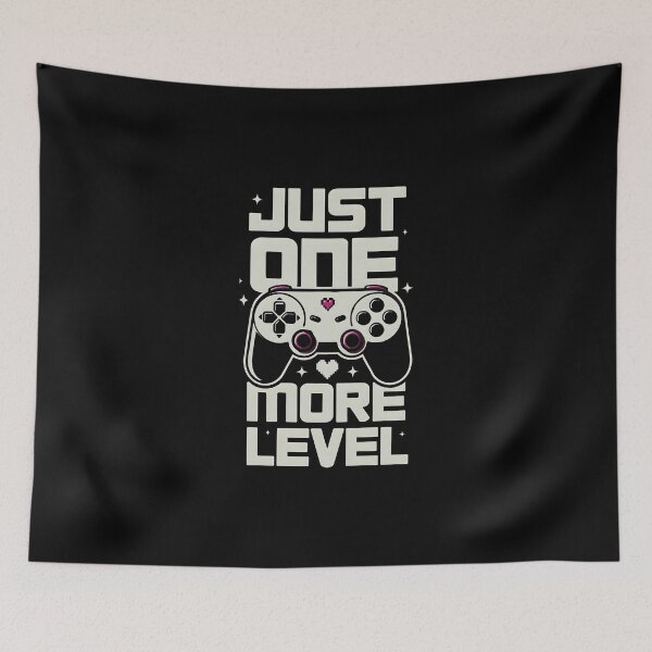 Item preview, Just One More Level – Retro Gaming Controller designed and sold by Dazzle-Sizzle.