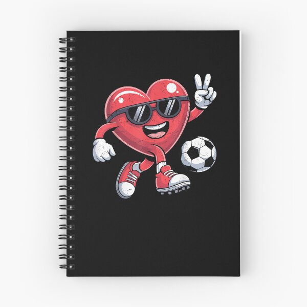 Item preview, Valentines Day Heart Playing Soccer Boys Men Kids  designed and sold by MatherFisher.