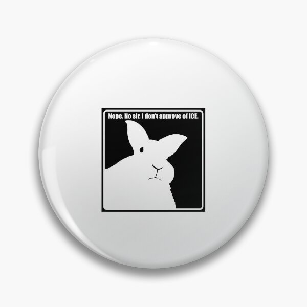 Item preview, Disapproving Rabbits Resist Ice Black And White  designed and sold by BrynneLisen.