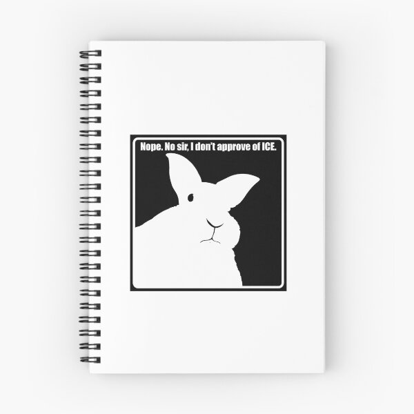 Item preview, Disapproving Rabbits Resist Ice Black And White  designed and sold by BrynneLisen.