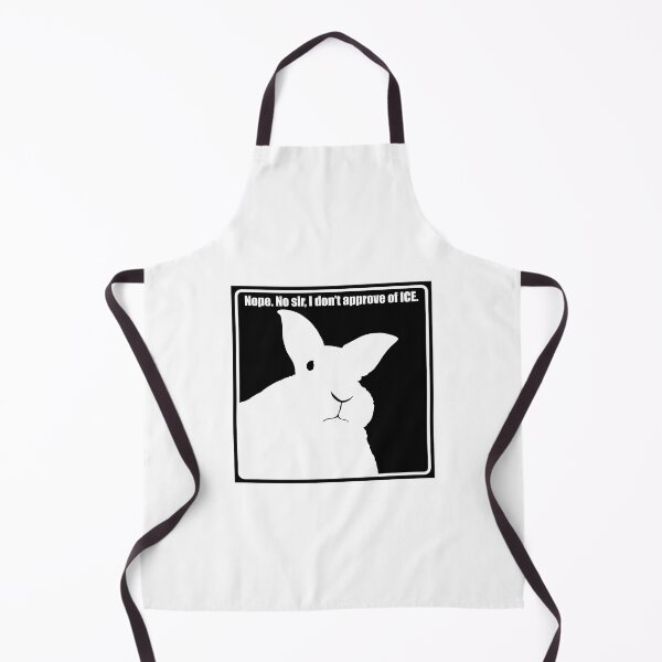 Item preview, Disapproving Rabbits Resist Ice Black And White designed and sold by BrynneLisen.