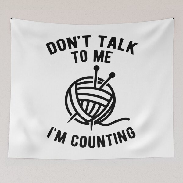 Item preview, Knitting Counting Humor Design designed and sold by whobxwttnij32.