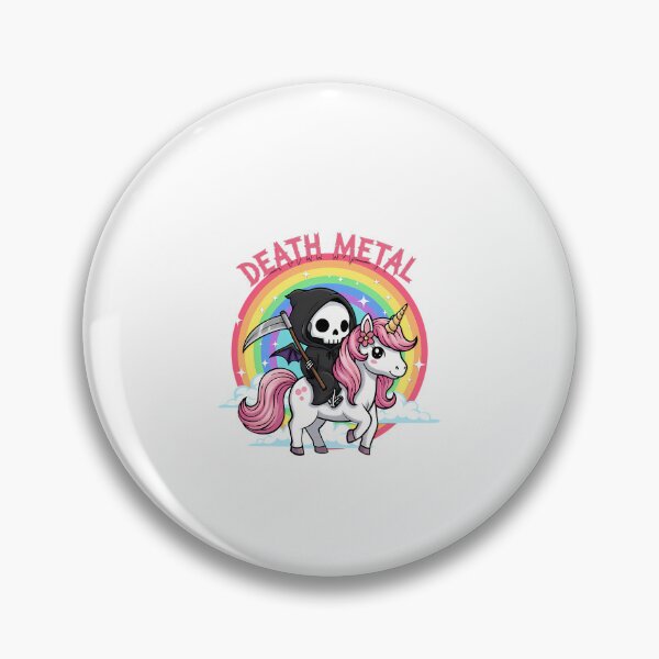 Item preview, death metal unicorn funny designed and sold by BrynneLisen.