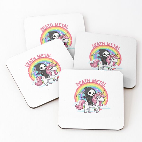 Item preview, death metal unicorn funny designed and sold by BrynneLisen.