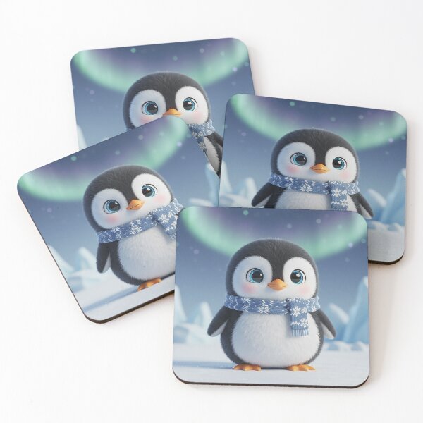 Item preview, Penguin with Blue Scarf designed and sold by Ronin Custom.