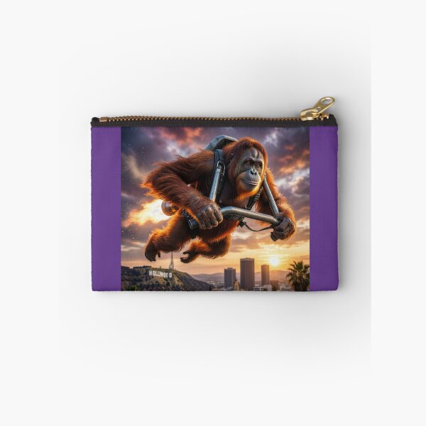 Item preview, Orangutan Flies Over Hollywood designed and sold by Tridentulus.