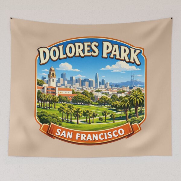 Item preview, Dolores Park, San Francisco designed and sold by Myra365Art.