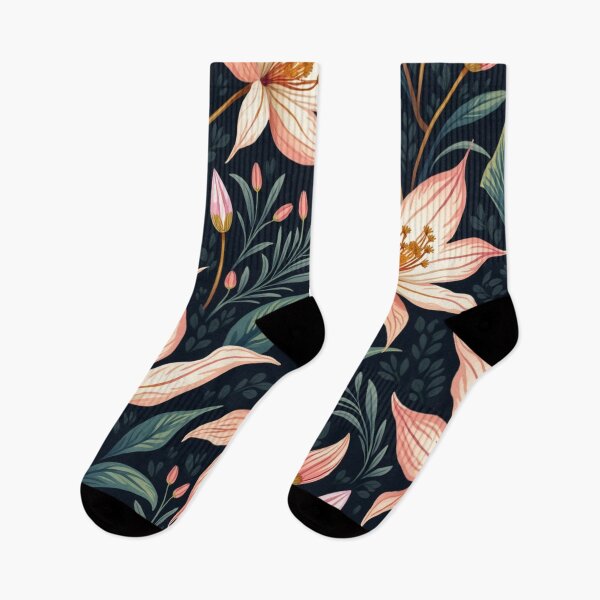 Item preview, Nocturne Petal Serenade Seamless Pattern designed and sold by Oonward2021.
