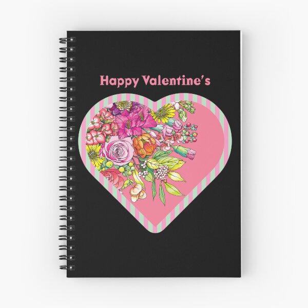 Item preview, Valentine's Day Celebration with Vibrant Flowers in a Pink Heart designed and sold by cremedecolor.