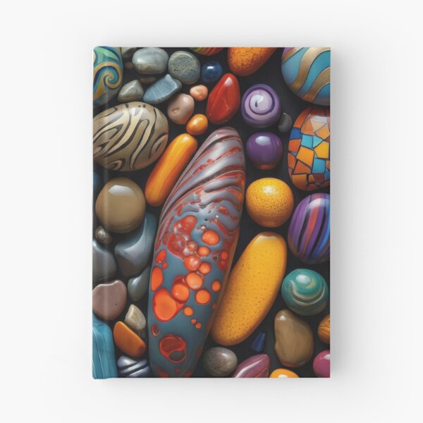 Item preview, Vibrant Pebble Chaos – Rainbow Stone Mosaic designed and sold by B-Russ-Stuff.