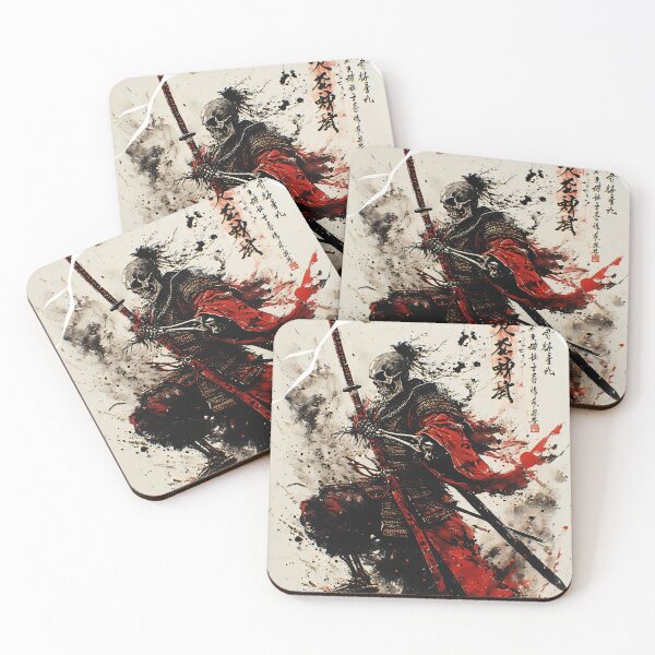 Item preview, skeleton samurai designed and sold by aliraweb.