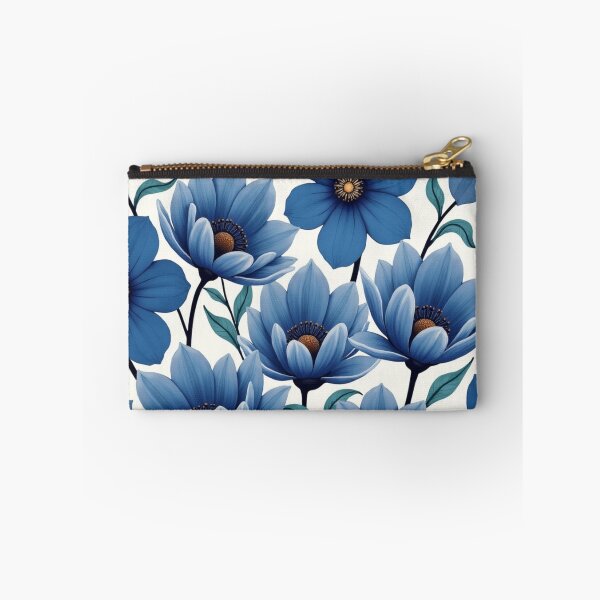 Item preview, Sapphire Bloom Symphony Seamless Pattern designed and sold by Dream Bloom Gallery.