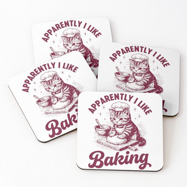 Item preview, Apparently I Like Baking Cat Kitten Biscuits Bakery Humor designed and sold by gunaone-design.