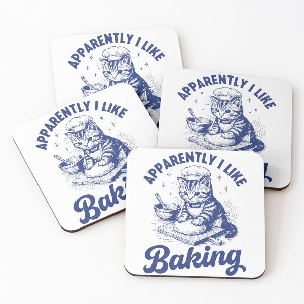 Item preview, Kitty Biscuits Bakery Cat Baking Humor - Apparently I Like Baking designed and sold by gunaone-design.