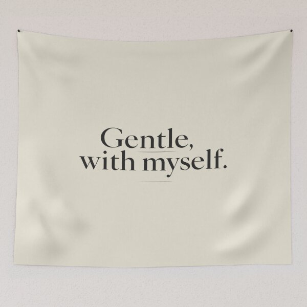 Item preview, Gentle, With Myself – Minimal Editorial Typography designed and sold by Irene Catchmind.
