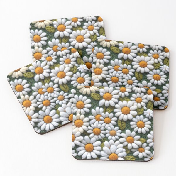 Item preview, White Floral Crochet Daisies designed and sold by CarrollGene.