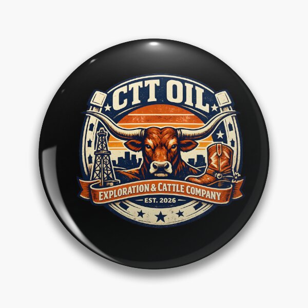 Item preview, CTT Oil Cattle Company Retro Design designed and sold by HUTEND.