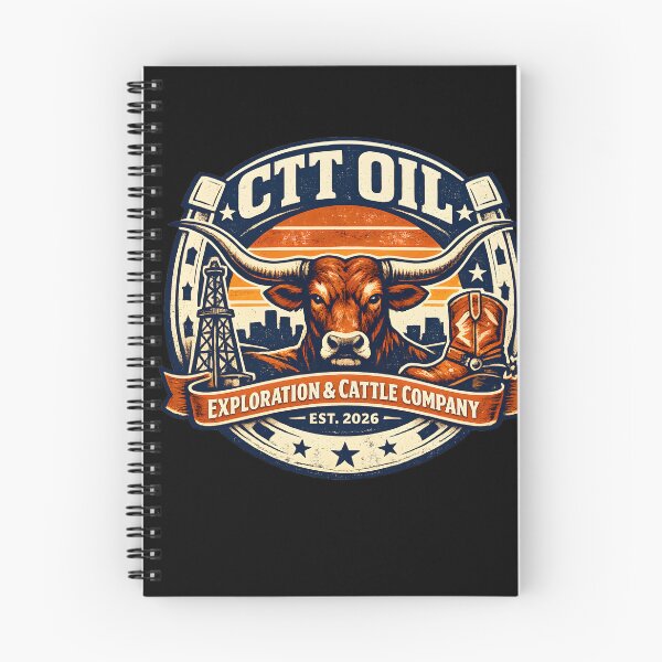 Item preview, CTT Oil Cattle Company Retro Design designed and sold by HUTEND.