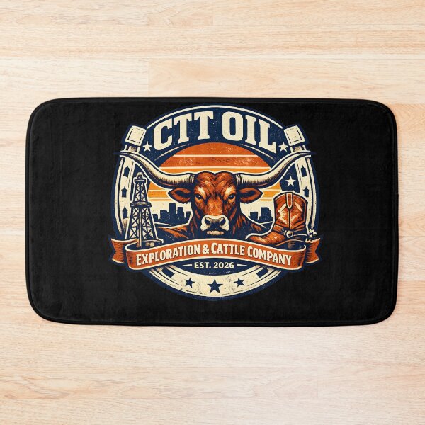 Item preview, CTT Oil Cattle Company Retro Design designed and sold by HUTEND.