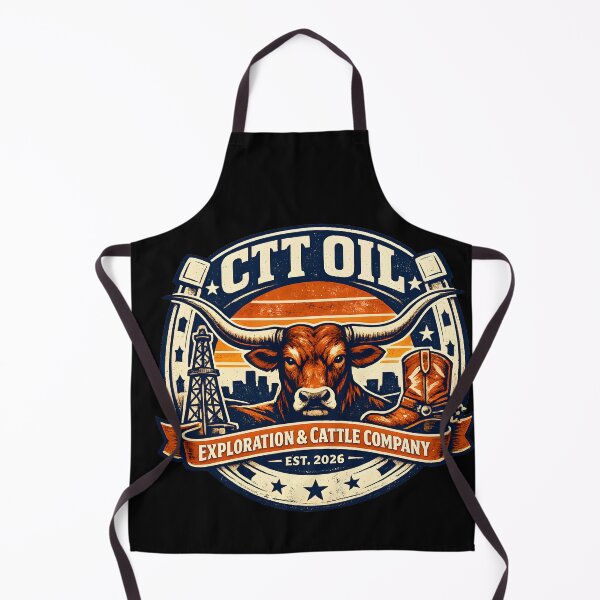 Item preview, CTT Oil Cattle Company Retro Design designed and sold by HUTEND.