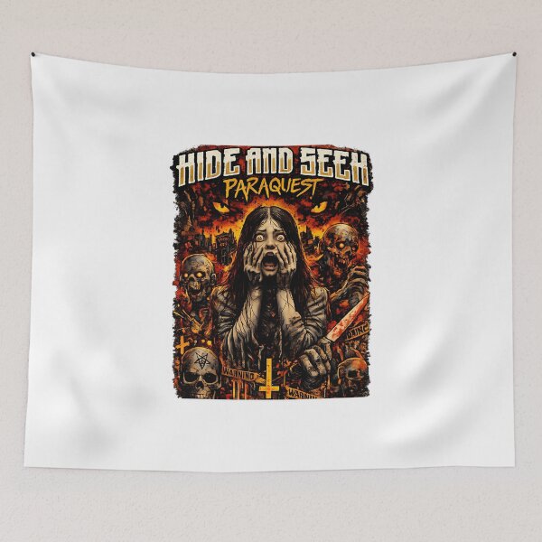Item preview, Hide And Seek Paraquest  Eyes Covered Open Widow Horror Streetwear Art  designed and sold by MatthewOlson1.