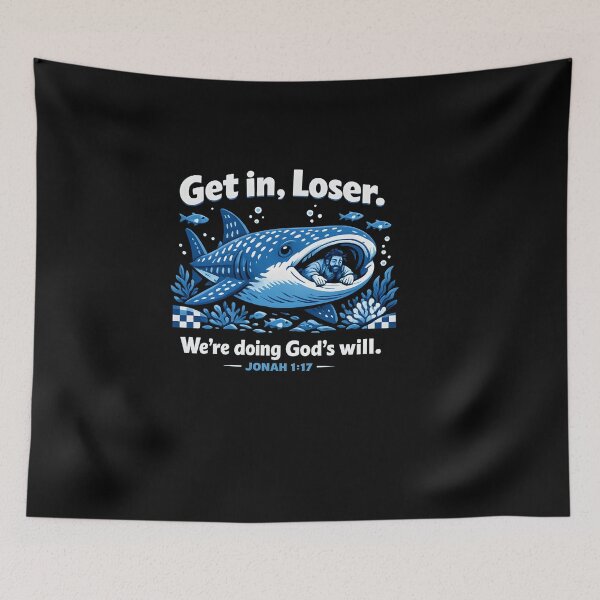 Item preview, Get in Loser Biblical Whale Design designed and sold by HUTEND.