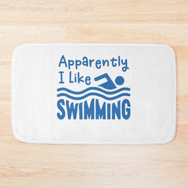 Item preview, Apparently I Like Swimming Funny Swimmer Swiiming Pool designed and sold by gunaone-design.