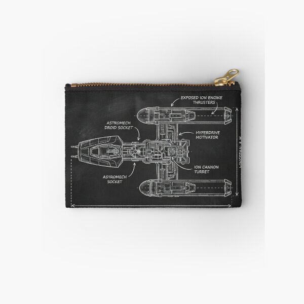 Item preview, Y-Wing Bomber Technical Schematic Blueprint Illustration designed and sold by SavinMercantile.