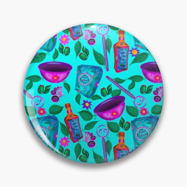 Item preview, Focaccia Ingredients-Teal designed and sold by deblevart.