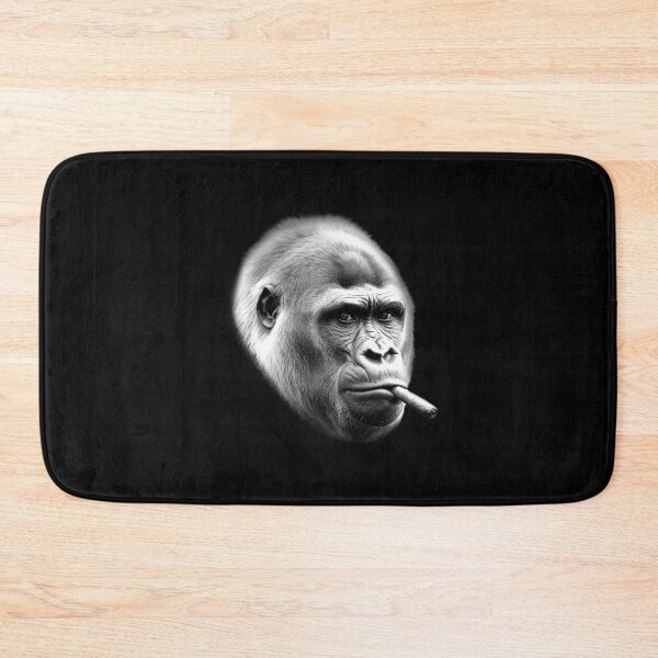 Item preview, Gorilla Smoking Cigar Vintage Washed Design For Dark Tees designed and sold by EthosWear.