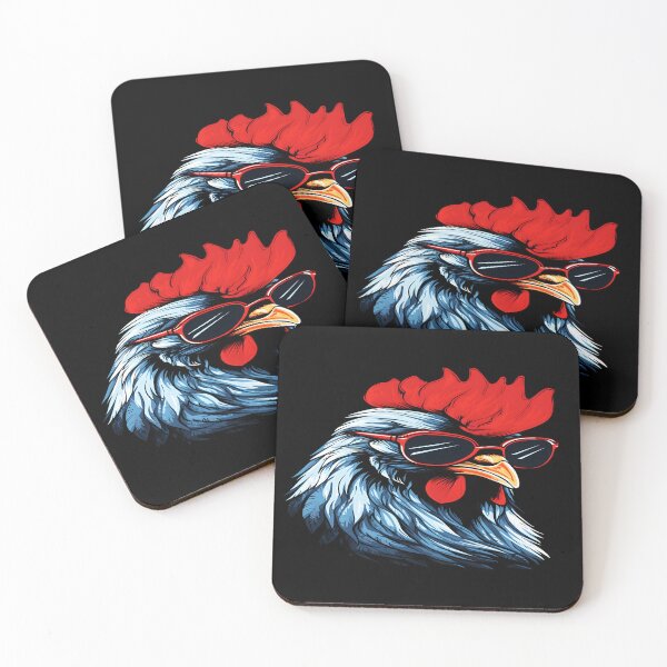 Item preview, Cool Rooster with Sunglasses – The Boss of the Farm designed and sold by Dakson Design - Fantasy Art.