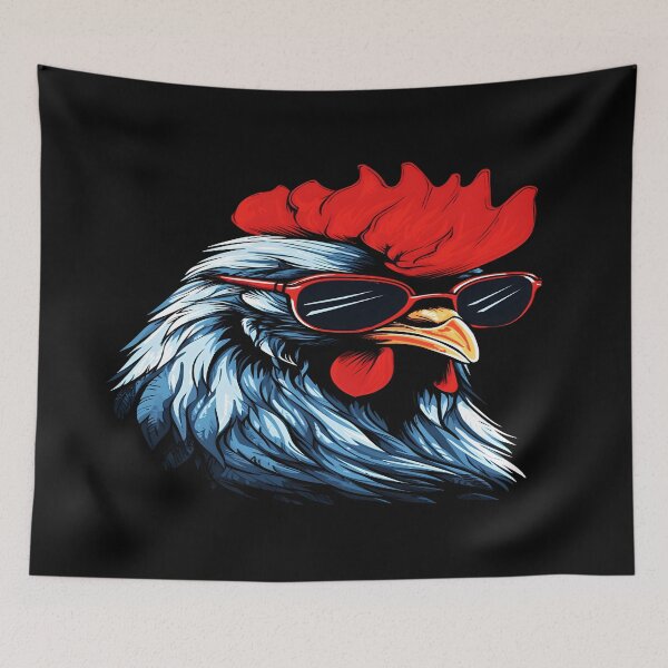 Item preview, Cool Rooster with Sunglasses – The Boss of the Farm designed and sold by Dakson Design - Fantasy Art.